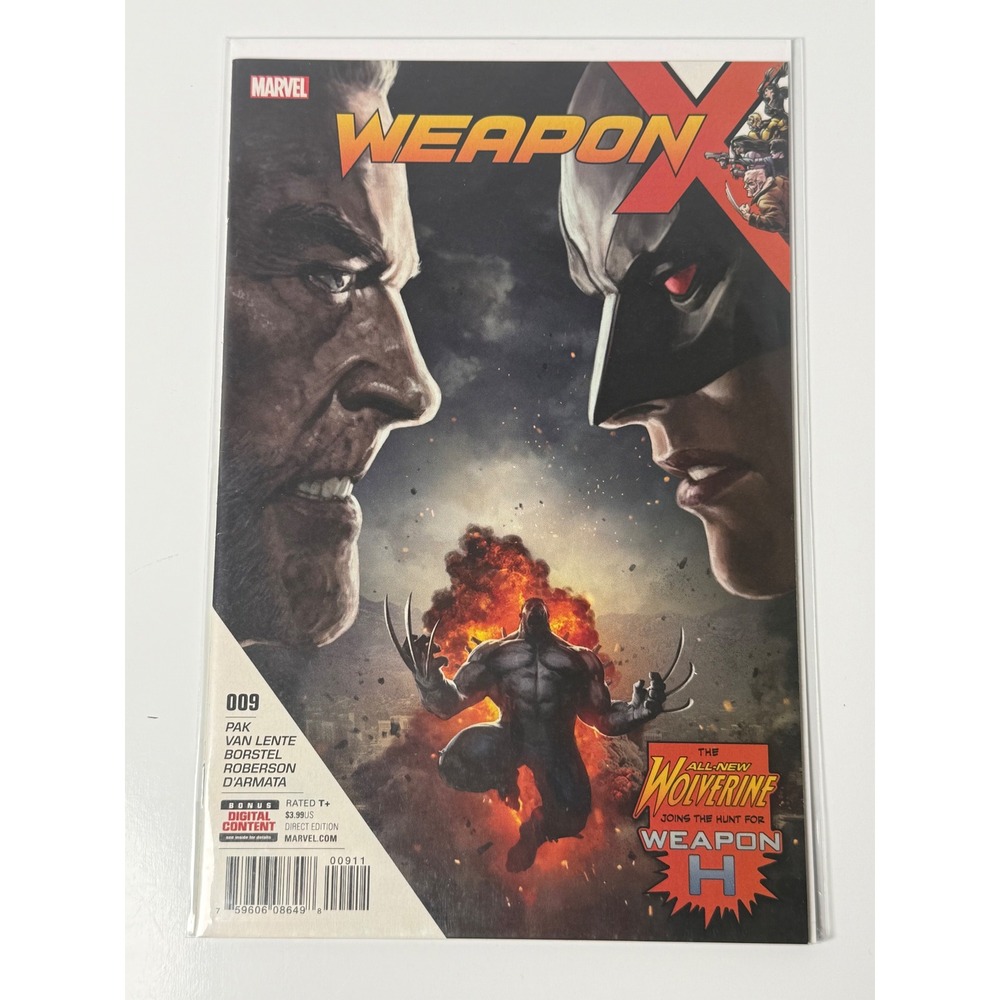 Marvel Weapon X 009 All-New Wolverine Hunt for Weapon H Greg Pak 2017 Comic Book